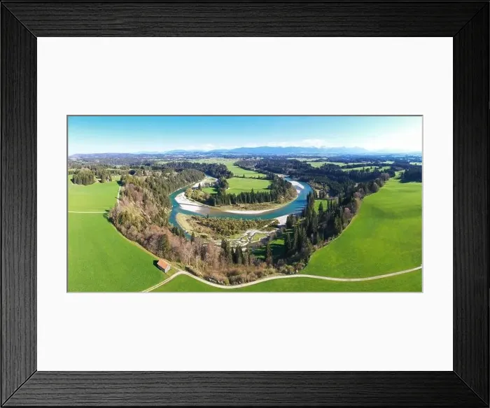 Framed Print : Aerial view of the Litzauer loop in good weather Framed Print : Aerial view of the Litzauer loop in good weather