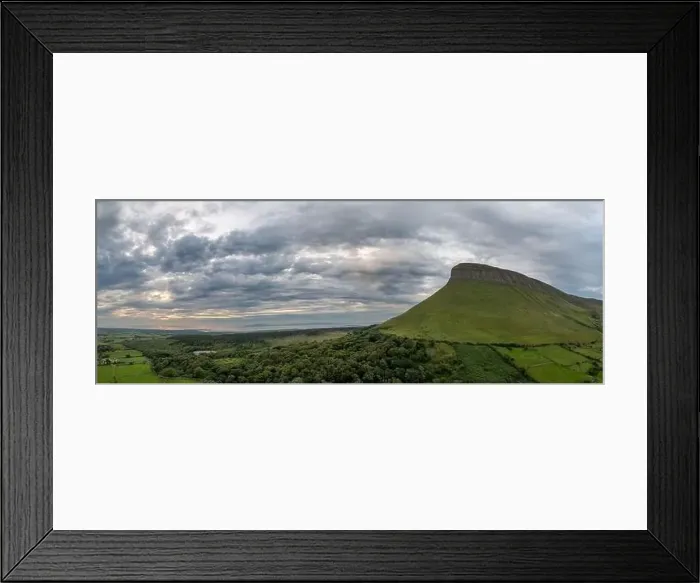Framed Print : A drone panorama of colorful sunset Framed Print : A drone panorama of colorful sunset