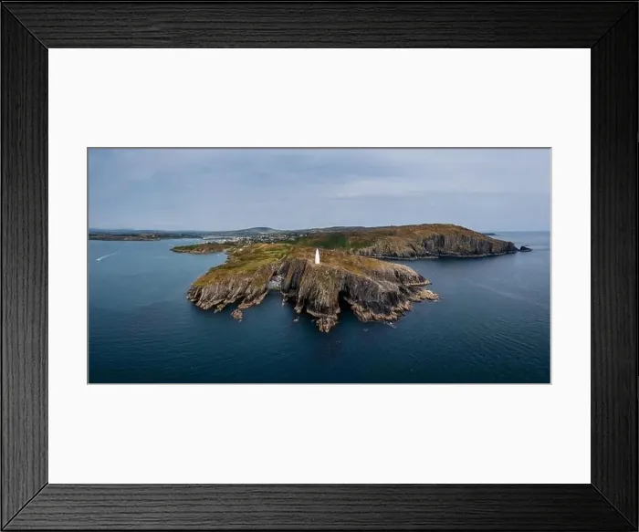 Framed Print : Panorama landscape of the Baltimore Beacon and entrance to Baltimore Harbor in West Cork Framed Print : Panorama landscape of the Baltimore Beacon and entrance to Baltimore Harbor in West Cork