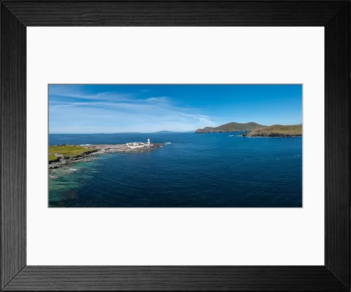 Framed Print : An aerial view of the historic Valentia Island Lighthouse in County Kerry of western Ireland Framed Print : An aerial view of the historic Valentia Island Lighthouse in County Kerry of western Ireland