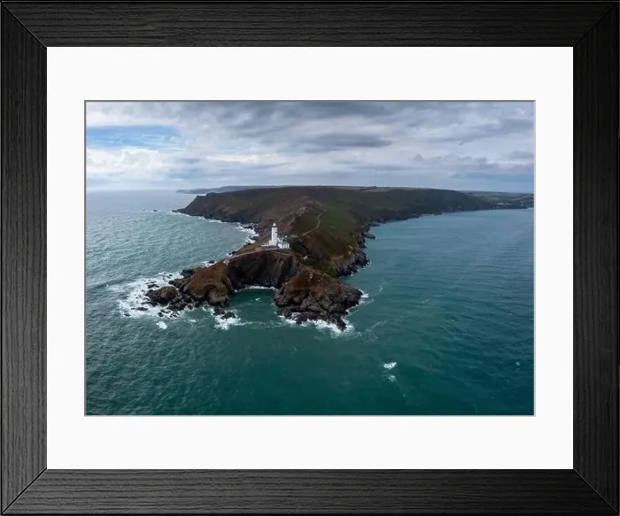 Framed Print : Landscape view of the Start Point Lighthouse and headland in South Devon on the English Channel Framed Print : Landscape view of the Start Point Lighthouse and headland in South Devon on the English Channel