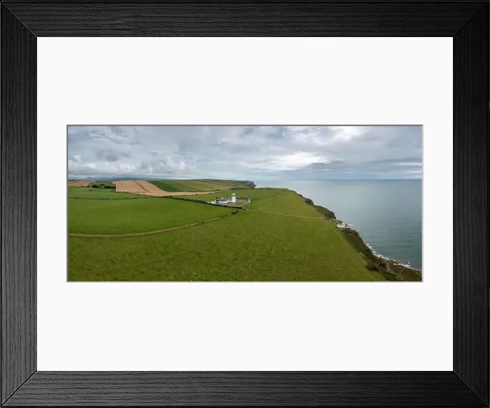 Framed Print : An aerial view of the Cumbria Coast and St bees Ligthouse in northern England Framed Print : An aerial view of the Cumbria Coast and St bees Ligthouse in northern England