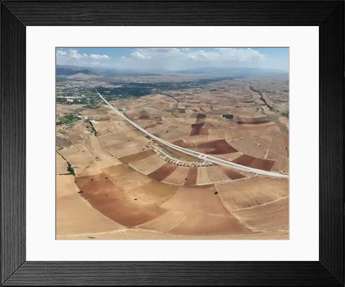 Framed Print : Farm fields Background Texture 4 K Aerial View 4K Turkey Antalya Framed Print : Farm fields Background Texture 4 K Aerial View 4K Turkey Antalya