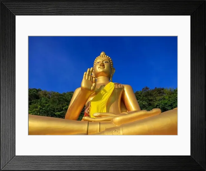 Framed Print : Aerial drone point of view landscape of Wat Khao Rang a buddhist Thai temple on the island of Phuket, Thailand Framed Print : Aerial drone point of view landscape of Wat Khao Rang a buddhist Thai temple on the island of Phuket, Thailand