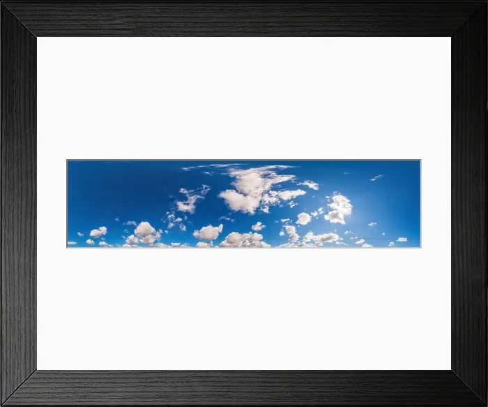 Framed Print : Blue sky panorama with Cirrus clouds Framed Print : Blue sky panorama with Cirrus clouds