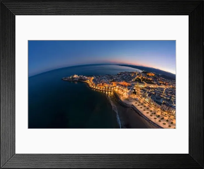 Framed Print : Aerial view of the city of Vieste, gargano national park, italy Framed Print : Aerial view of the city of Vieste, gargano national park, italy