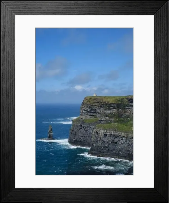 Framed Print : Ireland, Cliffs of Moher from above. Daylight Framed Print : Ireland, Cliffs of Moher from above. Daylight