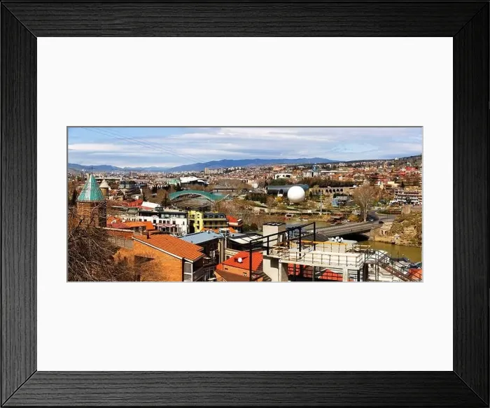 Framed Print : View of the historical center of Tbilisi Framed Print : View of the historical center of Tbilisi