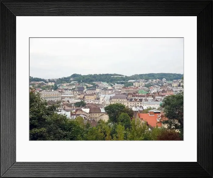 Framed Print : LVIV, UKRAINE - SEPTEMBER 11, 2022 Panorama view of the historical old city in Lviv Framed Print : LVIV, UKRAINE - SEPTEMBER 11, 2022 Panorama view of the historical old city in Lviv