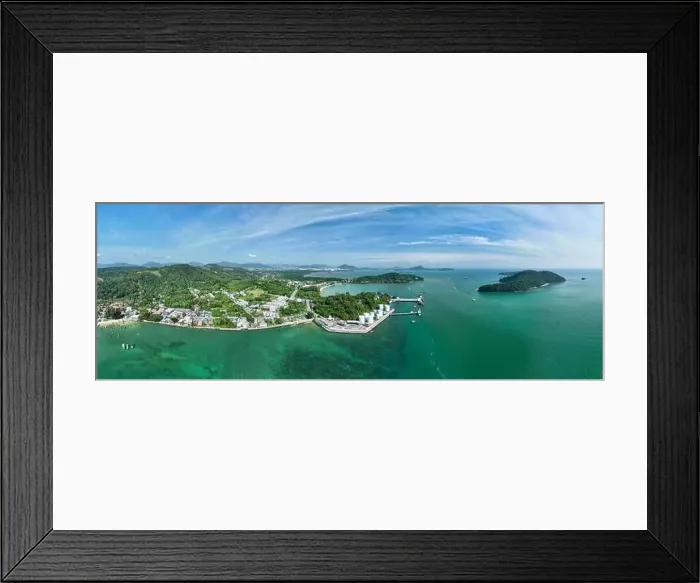 Framed Print : Amazing Panorama view seashore Framed Print : Amazing Panorama view seashore