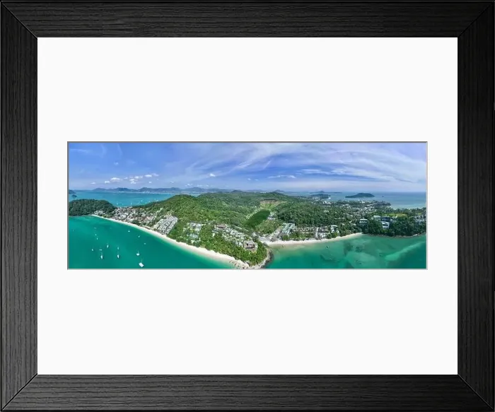 Framed Print : Amazing Panorama view seashore Framed Print : Amazing Panorama view seashore