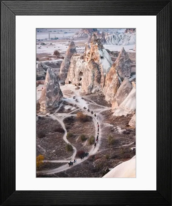 Framed Print : Stunning view of some rock formations in the Red & Rose Valley in Cappadocia during a beautiful sunset Framed Print : Stunning view of some rock formations in the Red & Rose Valley in Cappadocia during a beautiful sunset