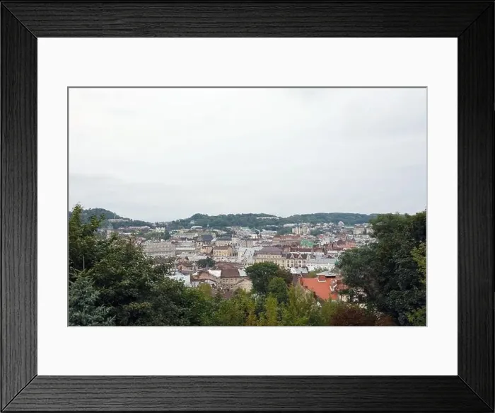 Framed Print : LVIV, UKRAINE - SEPTEMBER 11, 2022 Panorama view of the historical old city in Lviv Framed Print : LVIV, UKRAINE - SEPTEMBER 11, 2022 Panorama view of the historical old city in Lviv