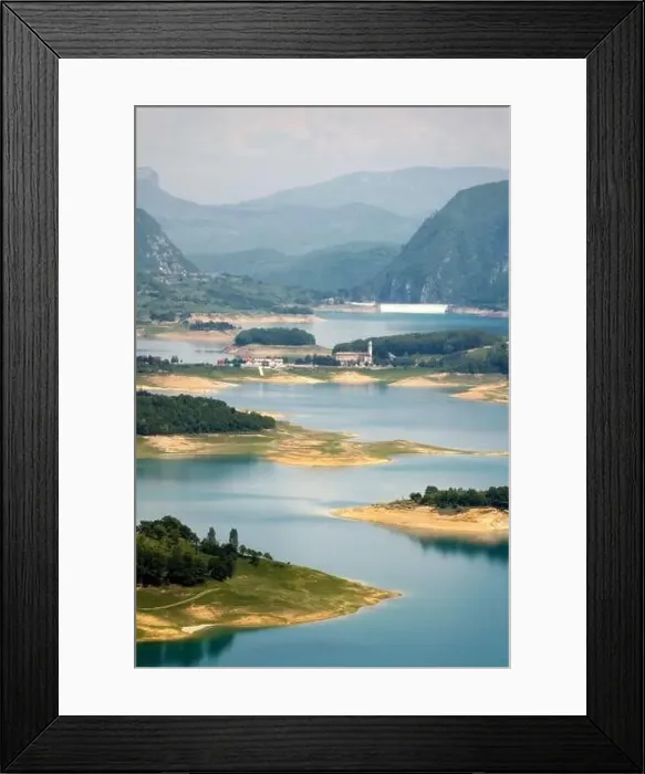 Framed Print : Rama Lake in Bosnia Herzegovina taken in June 2022 Framed Print : Rama Lake in Bosnia Herzegovina taken in June 2022