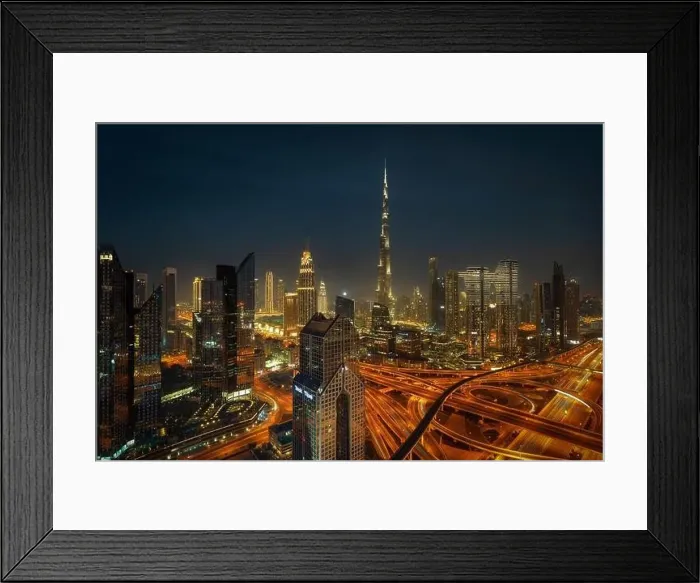 Framed Print : Burj Khalifa in Dubai, taken in April 2022
