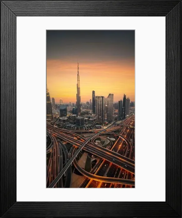 Framed Print : Burj Khalifa in Dubai, taken in April 2022