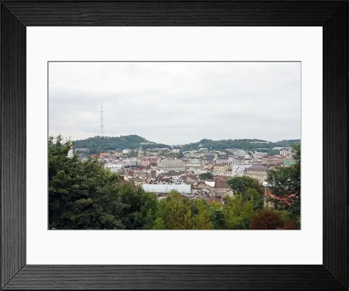 Framed Print : LVIV, UKRAINE - SEPTEMBER 11, 2022 Panorama view of the historical old city in Lviv Framed Print : LVIV, UKRAINE - SEPTEMBER 11, 2022 Panorama view of the historical old city in Lviv