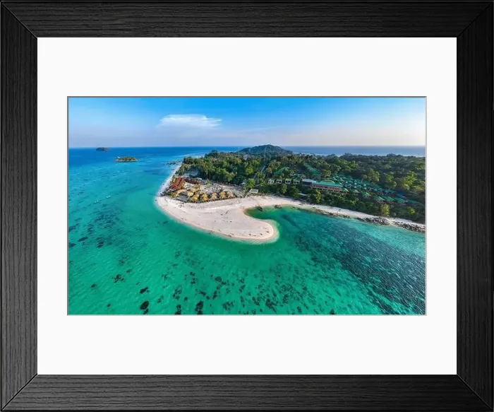 Framed Print : Aerial view of North Point Beach in Koh Lipe, Satun, Thailand Framed Print : Aerial view of North Point Beach in Koh Lipe, Satun, Thailand