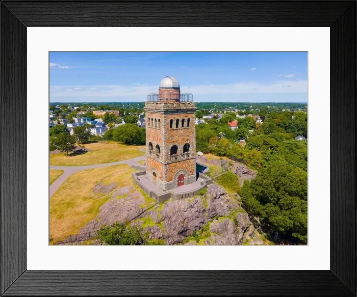Framed Print : High Rock Tower aerial view in downtown Lynn Framed Print : High Rock Tower aerial view in downtown Lynn