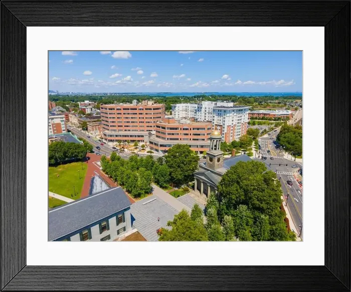 Framed Print : United First Parish Church was built in 1828 in downtown Quincy Framed Print : United First Parish Church was built in 1828 in downtown Quincy
