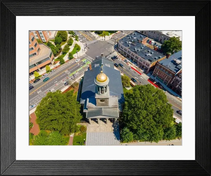 Framed Print : United First Parish Church was built in 1828 in downtown Quincy Framed Print : United First Parish Church was built in 1828 in downtown Quincy