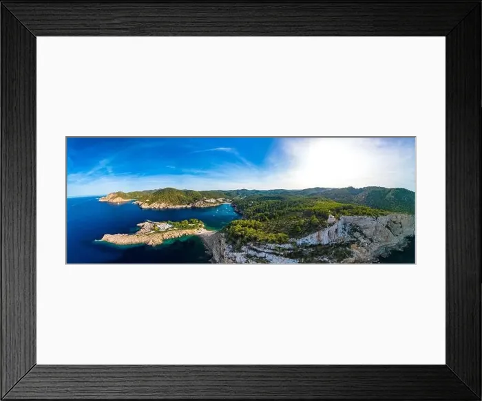 Framed Print : beach of Port Sant Miquel on the north shore of Ibiza island in Spain Framed Print : beach of Port Sant Miquel on the north shore of Ibiza island in Spain