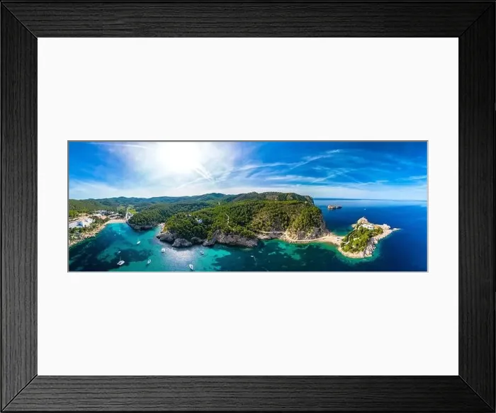 Framed Print : beach of Port Sant Miquel on the north shore of Ibiza island in Spain Framed Print : beach of Port Sant Miquel on the north shore of Ibiza island in Spain