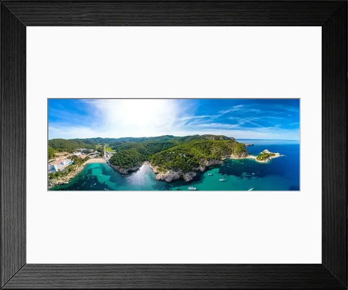Framed Print : beach of Port Sant Miquel on the north shore of Ibiza island in Spain Framed Print : beach of Port Sant Miquel on the north shore of Ibiza island in Spain
