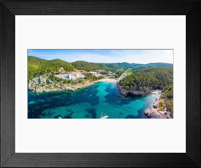 Framed Print : beach of Port Sant Miquel on the north shore of Ibiza island in Spain Framed Print : beach of Port Sant Miquel on the north shore of Ibiza island in Spain
