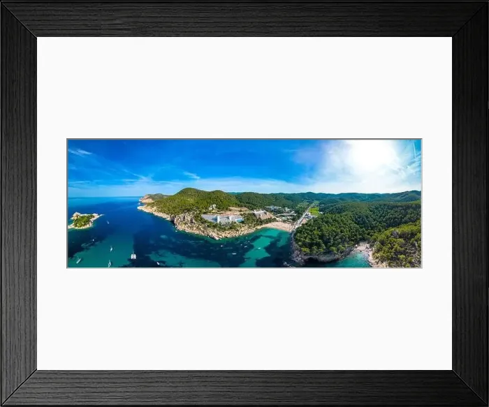 Framed Print : beach of Port Sant Miquel on the north shore of Ibiza island in Spain Framed Print : beach of Port Sant Miquel on the north shore of Ibiza island in Spain