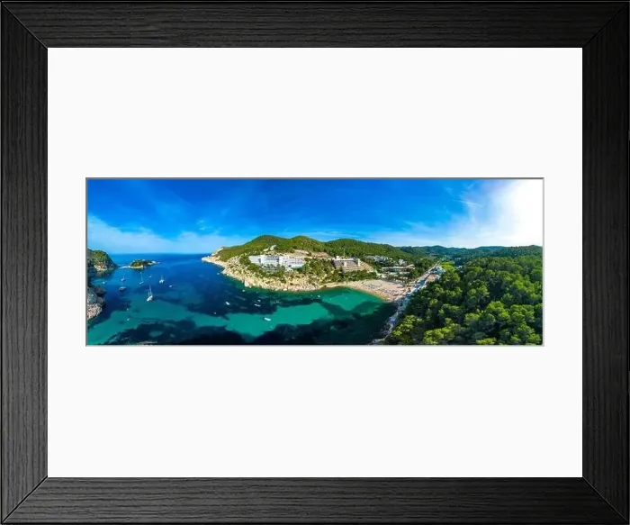 Framed Print : beach of Port Sant Miquel on the north shore of Ibiza island in Spain Framed Print : beach of Port Sant Miquel on the north shore of Ibiza island in Spain