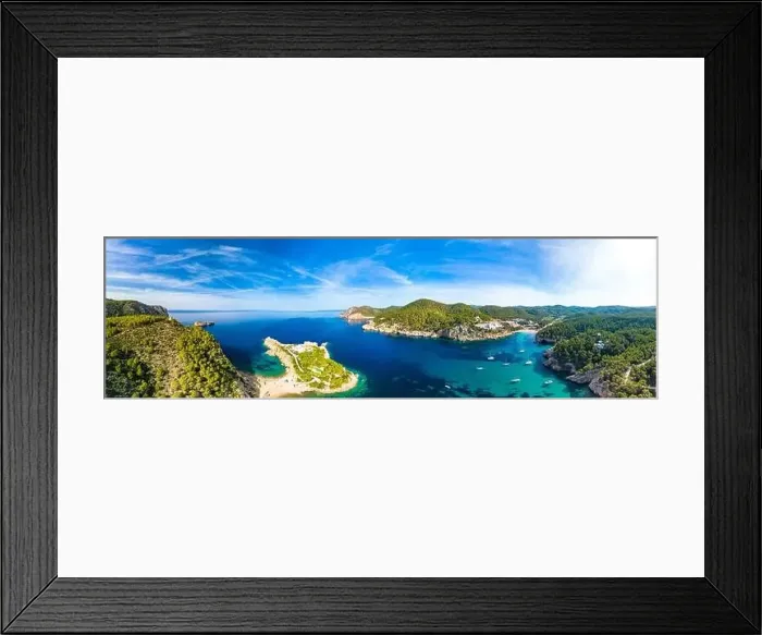 Framed Print : beach of Port Sant Miquel on the north shore of Ibiza island in Spain Framed Print : beach of Port Sant Miquel on the north shore of Ibiza island in Spain