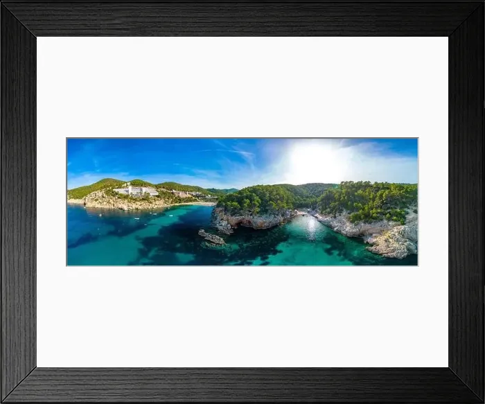 Framed Print : beach of Port Sant Miquel on the north shore of Ibiza island in Spain Framed Print : beach of Port Sant Miquel on the north shore of Ibiza island in Spain