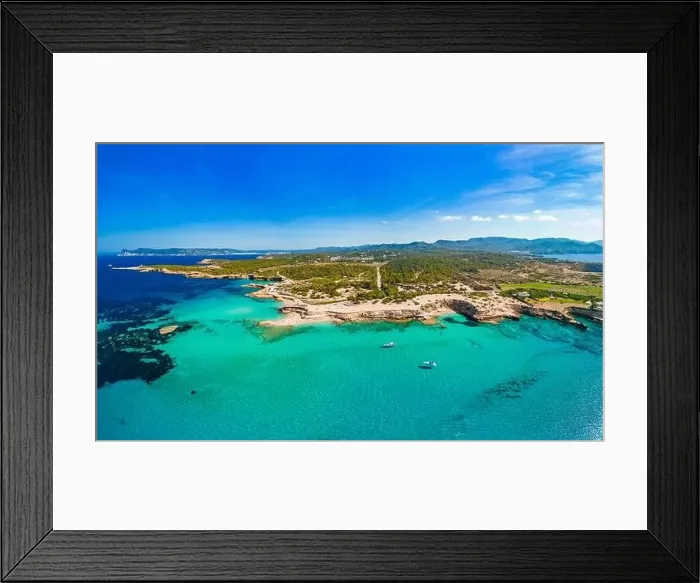 Framed Print : Platges de Comte, North Ibiza, Baleares, the most amazing beach on the island Framed Print : Platges de Comte, North Ibiza, Baleares, the most amazing beach on the island