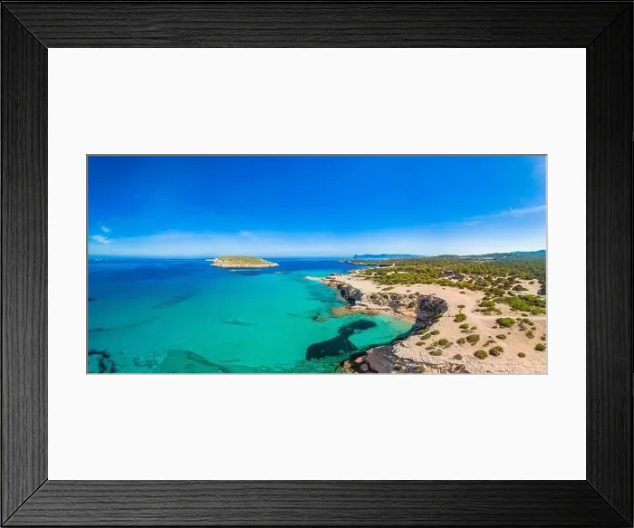 Framed Print : Platges de Comte, North Ibiza, Baleares, the most amazing beach on the island Framed Print : Platges de Comte, North Ibiza, Baleares, the most amazing beach on the island