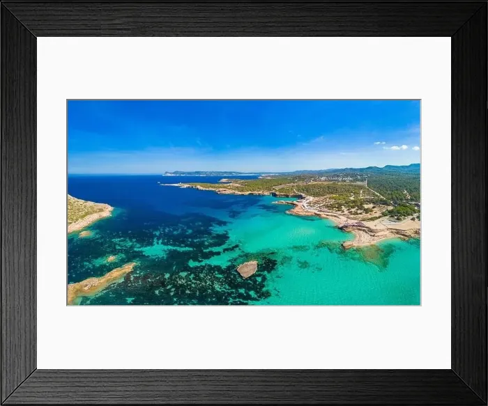 Framed Print : Platges de Comte, North Ibiza, Baleares, the most amazing beach on the island Framed Print : Platges de Comte, North Ibiza, Baleares, the most amazing beach on the island