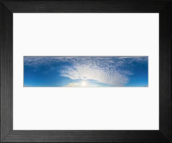 Framed Print : Blue summer sky panorama with light Cirrus clouds Framed Print : Blue summer sky panorama with light Cirrus clouds
