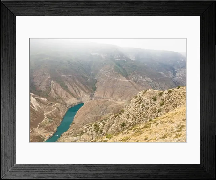 Framed Print : The Sulak Canyon is one of the deepest canyons in the world and the deepest in Europe Framed Print : The Sulak Canyon is one of the deepest canyons in the world and the deepest in Europe