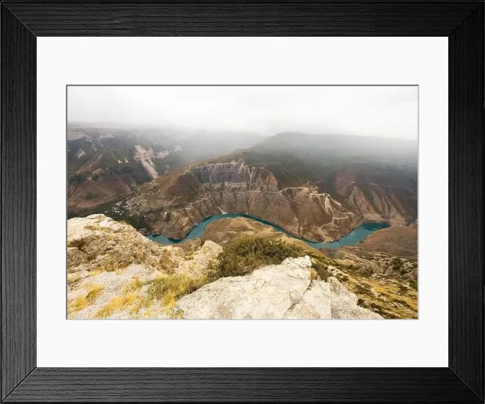 Framed Print : The Sulak Canyon is one of the deepest canyons in the world and the deepest in Europe Framed Print : The Sulak Canyon is one of the deepest canyons in the world and the deepest in Europe