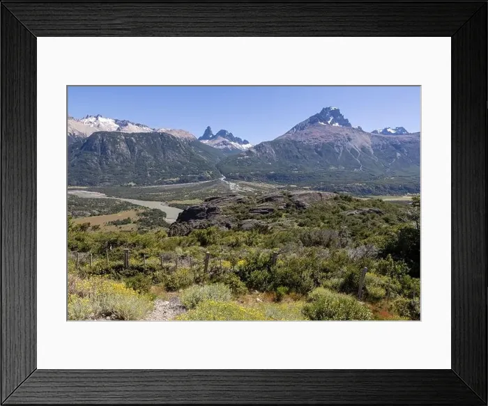 Framed Print : View from the viewpoint Mirador Rio Ibañez at the Carretera Austral in Patagonia, Chile Framed Print : View from the viewpoint Mirador Rio Ibañez at the Carretera Austral in Patagonia, Chile
