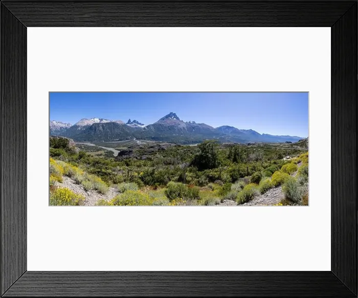 Framed Print : Panorama view from the viewpoint Mirador Rio Ibañez at the Carretera Austral in Patagonia, Chile Framed Print : Panorama view from the viewpoint Mirador Rio Ibañez at the Carretera Austral in Patagonia, Chile