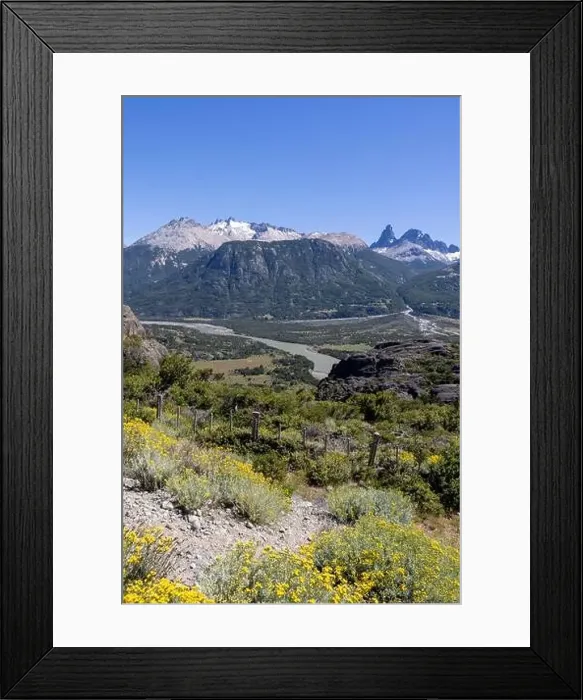 Framed Print : View from the viewpoint Mirador Rio Ibañez at the Carretera Austral in Patagonia, Chile Framed Print : View from the viewpoint Mirador Rio Ibañez at the Carretera Austral in Patagonia, Chile