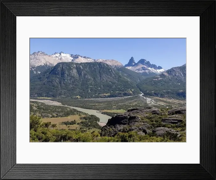 Framed Print : View from the viewpoint Mirador Rio Ibañez at the Carretera Austral in Patagonia, Chile Framed Print : View from the viewpoint Mirador Rio Ibañez at the Carretera Austral in Patagonia, Chile