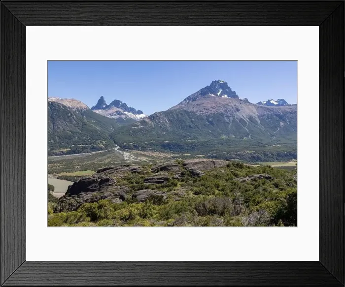 Framed Print : View from the viewpoint Mirador Rio Ibañez at the Carretera Austral in Patagonia, Chile Framed Print : View from the viewpoint Mirador Rio Ibañez at the Carretera Austral in Patagonia, Chile