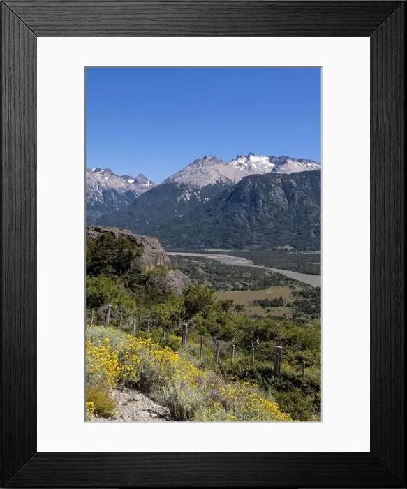 Framed Print : View from the viewpoint Mirador Rio Ibañez at the Carretera Austral in Patagonia, Chile Framed Print : View from the viewpoint Mirador Rio Ibañez at the Carretera Austral in Patagonia, Chile