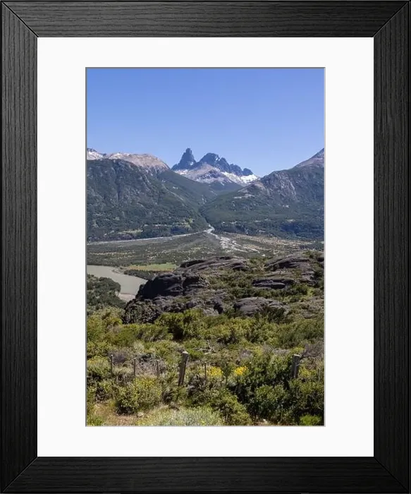 Framed Print : View from the viewpoint Mirador Rio Ibañez at the Carretera Austral in Patagonia, Chile Framed Print : View from the viewpoint Mirador Rio Ibañez at the Carretera Austral in Patagonia, Chile