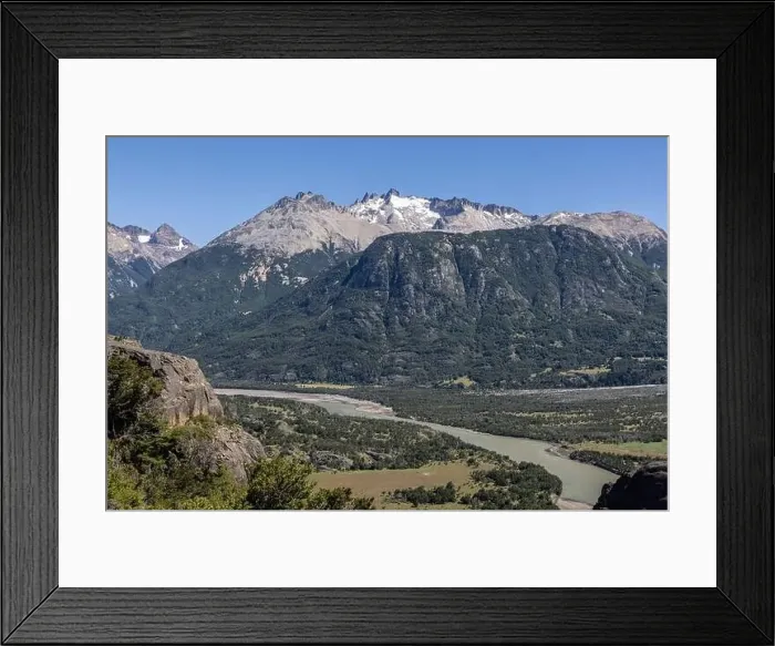 Framed Print : View from the viewpoint Mirador Rio Ibañez at the Carretera Austral in Patagonia, Chile Framed Print : View from the viewpoint Mirador Rio Ibañez at the Carretera Austral in Patagonia, Chile