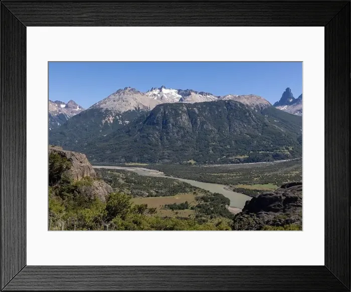 Framed Print : View from the viewpoint Mirador Rio Ibañez at the Carretera Austral in Patagonia, Chile Framed Print : View from the viewpoint Mirador Rio Ibañez at the Carretera Austral in Patagonia, Chile