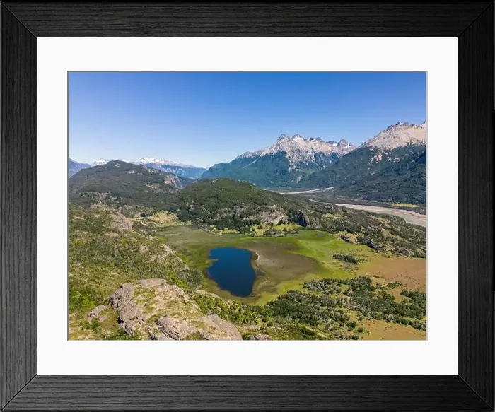 Framed Print : View from the viewpoint Mirador Rio Ibañez at the Carretera Austral in Patagonia, Chile Framed Print : View from the viewpoint Mirador Rio Ibañez at the Carretera Austral in Patagonia, Chile