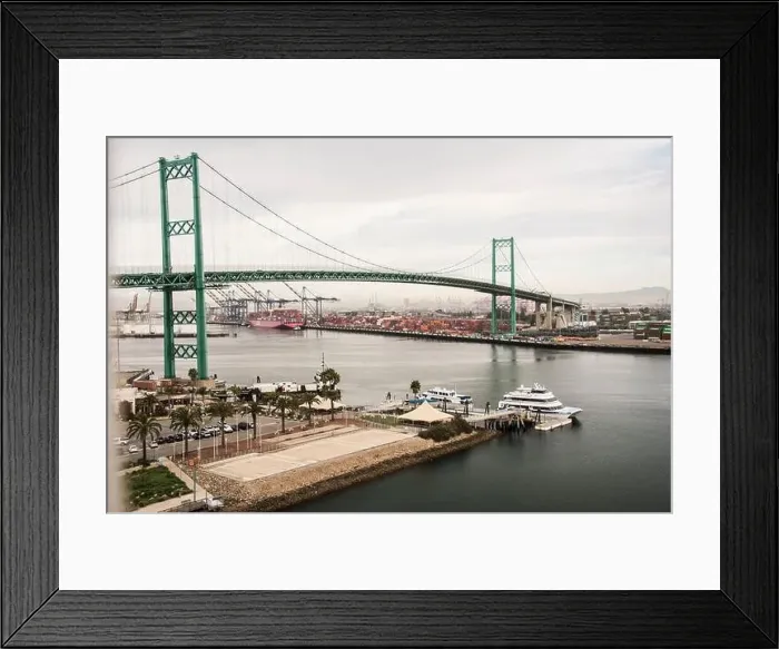 Framed Print : The busiest container port in North America Framed Print : The busiest container port in North America